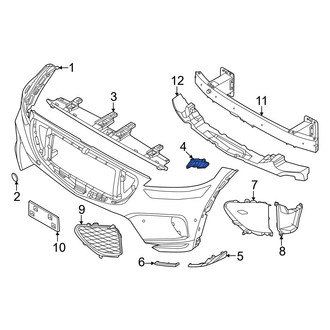 Genesis OE - Front Left Bumper Cover Bracket
