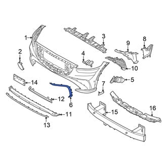 Genesis OE - Front Left Inner Bumper Trim