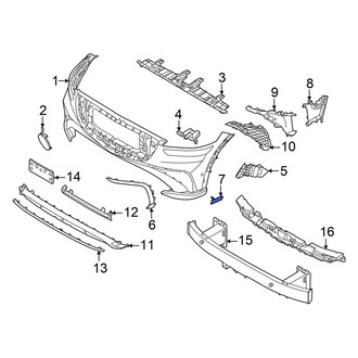 Genesis OE - Front Right Outer Bumper Trim