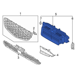 Genesis OE - Front Radiator Shutter Assembly