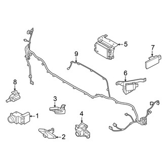 Genesis OE - Front Bumper & Grille - Electrical Components (With Sport Package)