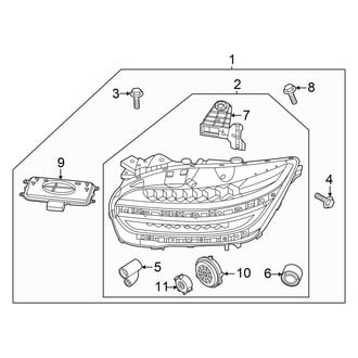 Genesis OE - Front Lamps - Headlamp Components