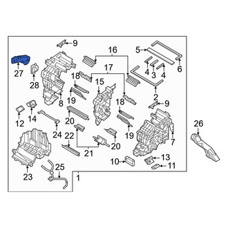 Genesis OE - Front Left Lower Outer Instrument Panel Air Duct