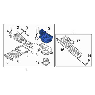 Genesis OE - Upper HVAC Unit Case