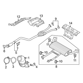 Genesis OE - Exhaust System - Exhaust Components (2.5L)