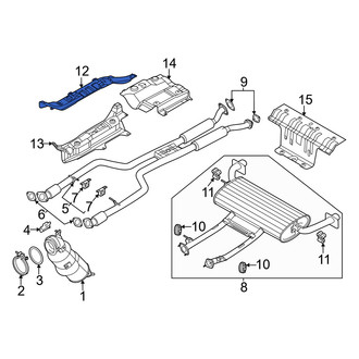 Genesis OE - Rear Exhaust Muffler Heat Shield