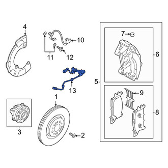 Genesis OE - Rear Left ABS Wheel Speed Sensor