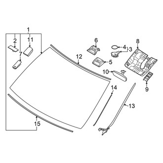 Genesis OE - Windshield - Reveal Moldings