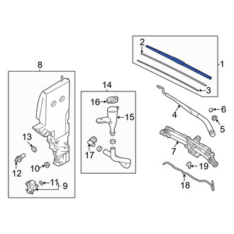 Genesis OE - Front Left Wiper Blade