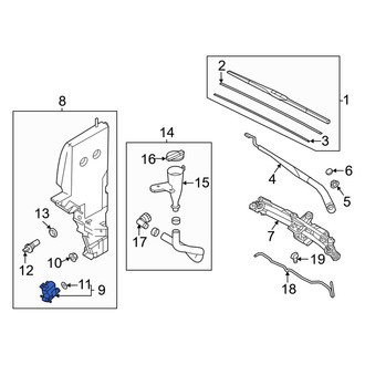 Genesis OE - Windshield Washer Pump