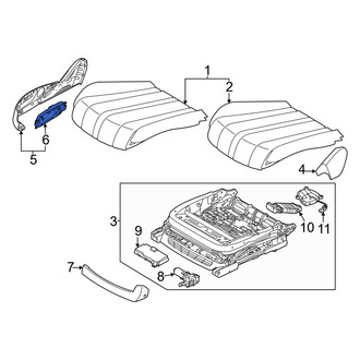 Genesis OE - Front Right Power Seat Switch