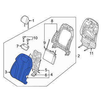 Genesis OE - Front Left Seat Back Cushion Cover