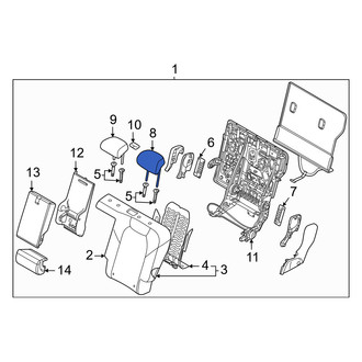 Genesis OE - Rear Left Outer Headrest