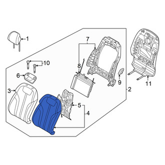 Genesis OE - Front Left Seat Back Cushion