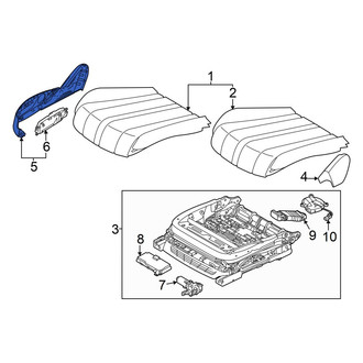 Genesis OE - Front Left Outer Seat Trim Panel