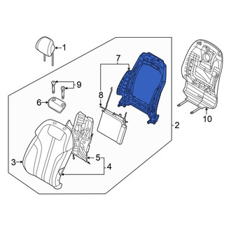 Genesis OE - Front Right Seat Back Frame