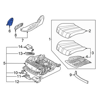 Genesis OE - Front Right Outer Seat Trim Panel