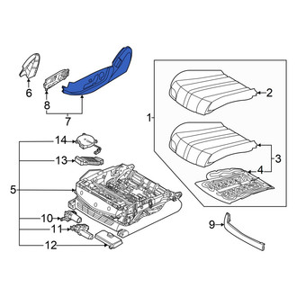 Genesis OE - Front Right Outer Seat Trim Panel
