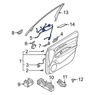 Genesis OE - Front Left Door Wiring Harness