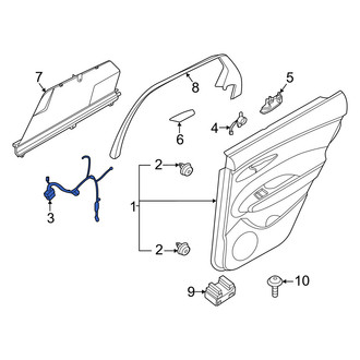 Genesis OE - Front Left Door Wiring Harness