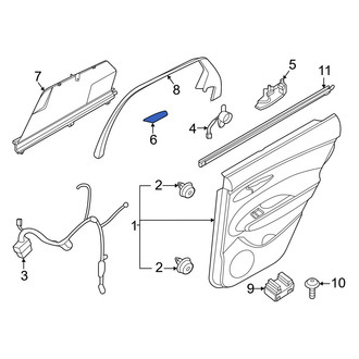 Genesis OE - Front Left Door Interior Trim Panel Cap