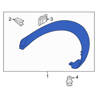 Genesis OE - Front Left Wheel Arch Molding