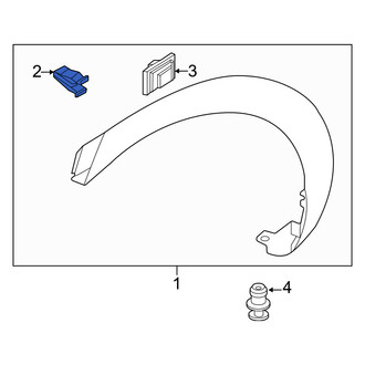 Genesis OE - Wheel Arch Molding Clip