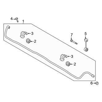 Genesis OE - Rear Suspension - Stabilizer Bar & Components