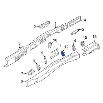Genesis OE - Rear Left Inner Floor Side Rail Reinforcement