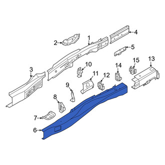 Genesis OE - Rear Left Inner Floor Side Rail