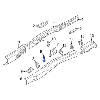 Genesis OE - Rear Left Inner Floor Side Rail Reinforcement