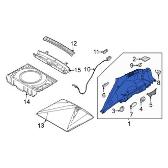 Genesis OE - Rear Left Lower Interior Quarter Panel Trim Panel