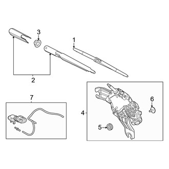 Genesis OE - Lift Gate - Wiper & Washer Components
