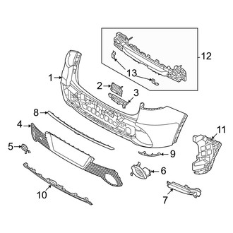 Genesis OE - Rear Bumper - Bumper & Components (W/O Sport Package)