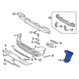 Genesis OE - Front Bumper Cover Support Rail