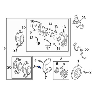 Genesis OE - Brake Dust Shield Bolt