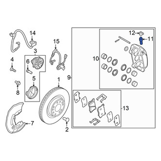 Genesis OE - Front Brake Bleeder Screw