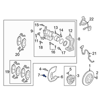 Genesis OE - Brake Dust Shield Bolt