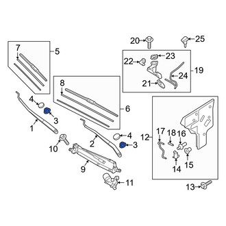 Genesis OE - Wiper Arm Nut