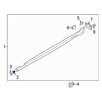 Genesis OE - Front Rocker Panel Molding Clip