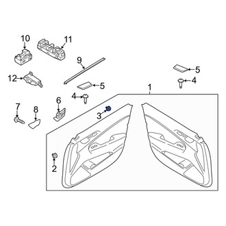 Genesis OE - Deck Lid Trim Clip