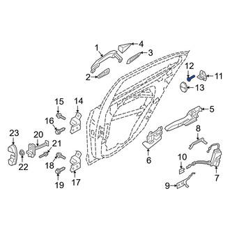 Genesis OE - Door Lock Striker Plate Screw