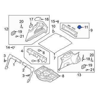 Genesis OE - Trunk Trim Scuff Plate Clip