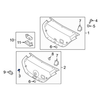 Genesis OE - Deck Lid Trim Clip