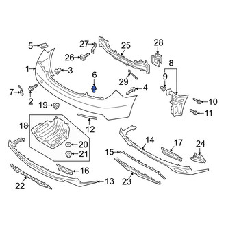 Genesis OE - Radiator Support Splash Shield Clip