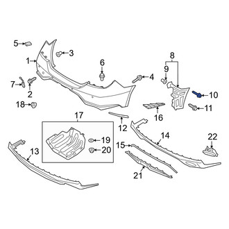 Genesis OE - Bumper Impact Bar Screw