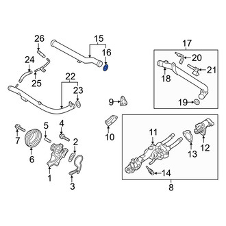 Genesis OE - Turbocharger Coolant Line Gasket