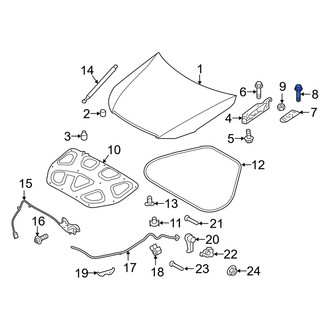 Genesis OE - Hood Hinge Bolt