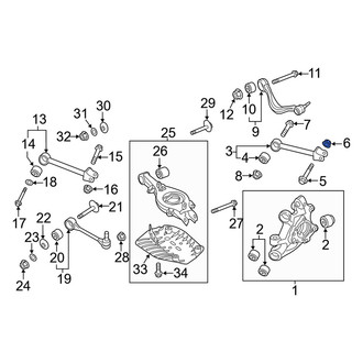 Genesis OE - Front Right Suspension Control Arm Nut
