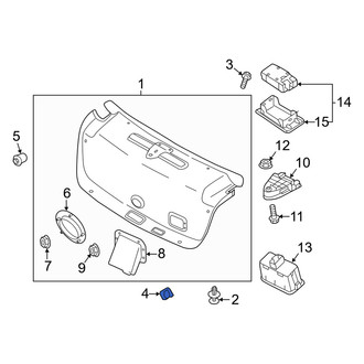 Genesis OE - Door Interior Trim Panel Nut